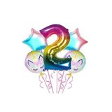 Takım Folyo Balon Unicorn 5 Li, 2