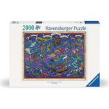 Takımyıldızları Puzzle - 2000 Parça Yıldız Zodyak Haritası Bulmaca | Benzersiz Softclick Teknolojisi | Parlak, Parlamayan Parçalar | Bulmaca Severler Için Düşünceli Hediye