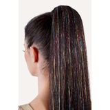 TAKIŞTIR Karışık Renk Yan Postiş Hair Tinsel Shiny Hair (50 Cm)