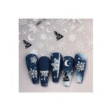 Takıtolia Kurabiye Adam Çam Ağacı Kar Tanesi Noel 3d Tasarım Yapışkan Sticker Tırnak Dövmesi Nail Art