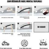 Takkolay Cam Rüzgarlığı İthal Mugen Renault Clio2 Symbol Sd 1998-2008 4Lü