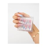 Takma Takma 10'lu Pembe Extra Extra Extra TT1399 Tekrar Kullanılabilir El Yapımı Protez Takma Tırnak Pembe-S