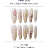 Takma Takma 10'lu Ten Rengi Extra EEE1482 Tekrar Kullanılabilir El Yapımı Protez Takma Tırnak - Ten Rengi-XS - Nude