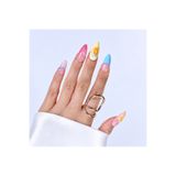 Takma Takma M Beden Takma Tırnak Renkli Nail Art Uzun Badem 10'lu Tekrar Kullanılabilir El Yapımı Protez Takma Tırnak EUBD3043
