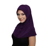 Takmatik Sade Mor Hazır Türban Tesettür Havuz Bonesi Namaz Örtüsü