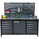 Takpower 2 Metre Dolu Takım Tezgahı 10 Çekmeceli 1 Dolaplı Eko - Standart - Renkli