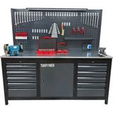 Takpower 2 Metre Dolu Takım Tezgahı 10 Çekmeceli 1 Dolaplı Premium - Standart - Renkli