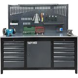 Takpower 2 Metre Dolu Takım Tezgahı 10 Çekmeceli 1 Dolaplı Pro - Standart - Renkli