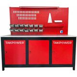 Takpower TTR4413 2 Metre Takım Tezgahı 3 Dolaplı - Standart - Renkli