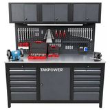 TAKPOWER2 Metre IZELTAS Dolu Takım Tezgahı 10 Çekmeceli Üsten Dolaplı Premium