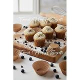 Takribi 100 Adet Büyük Boy Kraft Muffin Kek Kalıbı 50x40 Mm, Doğal Cupcake Kağıdı, Brownie Kalıbı