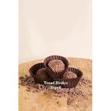 Takribi 200 Adet Mini Boy Kahverengi Truff Çikolata Kağıdı, Lokum Kağıdı, Muffin Kek Kalıbı 30x20 Mm Doğum Günü Parti Dekorasyonu için