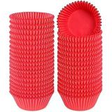 Takribi 200 Adet Mini Boy Kırmızı Truff Çikolata Kağıdı, Lokum Kağıdı, Muffin Kek Kalıbı 30x20 Mm Doğum Günü Parti Dekorasyonu için