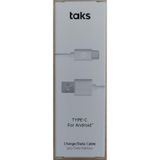 Taks 5DK12B Beyaz Type-C Şarj Kablosu