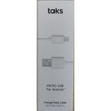 Taks 5DK33B Beyaz Micro USB Kablosu