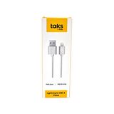 Taks by ttec iPhone Şarj Kablosu Beyaz Taks by ttec iPhone Şarj Kablosu Beyaz 100 cm