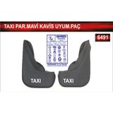 Taksi Parçalı Mavi Kavis Uyumlu Paçalık Çamurluk Tozluk