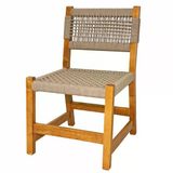 Taksim Ahşap Bahçe Balkon Sandalyesi Kolçaksız - Kestane Ağacından (Maya Chair)
