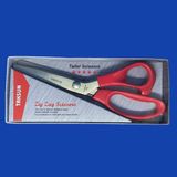 Taksun Makas Plastik Saplı Sürfile Zigzag 9" (23cm) Kırmızı