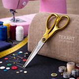 Taksun Terzi Kumaş-Kağıt Makası 10 Inch (26CM) NO-1250 (Altın Renk Saplı)