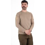 Taktik Uzun Kollu Cepli Tişört - Bej | Erkek Outdoor & Güvenlik Giyim - S
