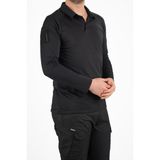 Taktik Uzun Kollu Polo Tişört - Siyah | Erkek Outdoor & Güvenlik Kıyafeti - L. - Siyah 01
