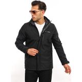 Taktikal Kargocep Outdoor Içi Tay Tüyü Sıvı ve Rüzgar Geçirmez Softjel Waterproof Mont - 000-Siyah - 3XL