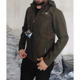 Taktikal Tactikal Softjel Içipolarlısıvı ve Rüzgar Geçirmez Outdoor Slimfit Mont - Haki - 3XL