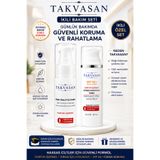 Takvasan İhram Uyumlu İkili Bakım Seti SPF 50+ Güneş Koruyucu Krem ve Pişik Önleyici Krem Parfümsüz