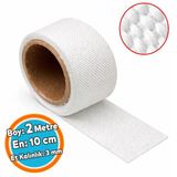 Takviyeli Lifli 2 Metre En: 10 Cm Kalınlık: 3 Mm Cam Elyaf Ekzoz Sargı Bezi Isı Yalıtım Yanmaz Bant