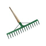Takviyeli Tırmık 16 Dişli Bahçe Tırmıgı Ve 140 Cm Gürgen Sap 738053691