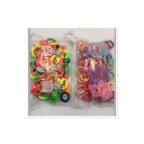Takyakıştırpursaklar 2 Adet Şeffaf Çantasında 2x100 Toplam 200 Adet Mini Kaliteli Lastik Toka(soft Ve Neon Renkler)