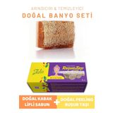 Tala-Kabak Lifli Sabun & Ruşur Taşı 6 Adet Doğal Banyo Seti Arındırıcı Temizleyici