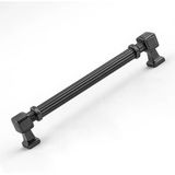Talas 224 Mm Çizgili Füme Metal Kulp Mobilya Çekmece Mutfak Dolabı Dolap Kulpları Kulb 22.4 Cm