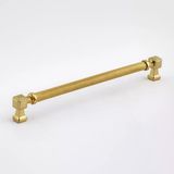 Talas 288 Mm Tırtıklı Gold Altın Metal Kulp Kapak Kulpu Dayanıklı Mobilya Çekmece Dolap Kulpları