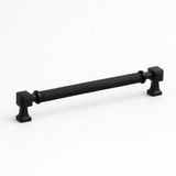 Talas Tırtıklı Siyah Renk Metal Kulp 320 Mm Kapak Kulpu Modern Mobilya Çekmece Dolap Kulpları