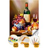 tale hobby Sayılarla Boyama Hobi Seti 40x50 cm (Numaralı Akrilik Boya Kendin Yap Tablo Seti)