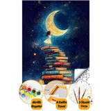 tale hobby Sayılarla Boyama Numaralı Tuval Seti Fırça Boya Dahil 40x50cm - Kitap Deryası
