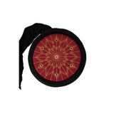 Talebe Sarığı - Siyah Kumaş - Bordo Takke - Çapraz Sarım - Kuş Gözü - 7 metre (Züabeli), 62 Cm