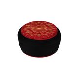 Talebe Sarığı – SiyahKumaş - BordoTakke – YuvarlakSarım - Kuş Gözlü - 5Metre (59 Cm)