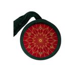 Talebe Sarığı - Yeşil Kumaş - Bordo Takke - Düz Sarım - Kuş Gözü - 7 metre (Züabeli) Başınızda düzen, gönlünüzde huzur. (61 Cm)