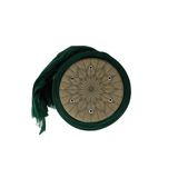 Talebe Sarığı - Yeşil Kumaş - Yeşil Takke - Yuvarlak Sarım - Kuş Gözü - 7 metre (Züabeli) Başınızda düzen, gönlünüzde huzur., 59 Cm