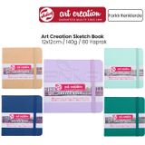 Talens 12x12 cm 140 g 80 Yaprak Pastel Renkler Art Creation Sketch Book