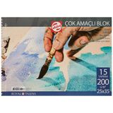 Talens 200 gr 25X35 15 Yaprak Çok Amaçlı Resim Blokları