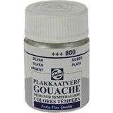 Talens 800 Silver 10x16 ml Cam Şişe Guaj Boya