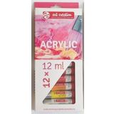 Talens Akrilik Boya 12 Renk 12 Ml Rt-9021712M