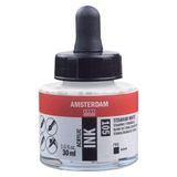 Talens Amsterdam 105 Titanium White 30 ml Sıvı Akrilik Mürekkep Boya