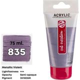 Talens Artcreation Akrilik Boya 75ML - N:835 Metal. Violet