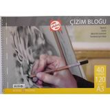Talens Çizim Bloğu Eskiz Çizim Defteri (A3) 120GR 40 Sayfa - Karışık-Çok Renkli - standart