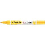 Talens Ecoline 201 Light Yellow Fırça Uçlu Sulu Boya Kalemi